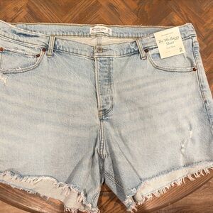 Abercrombie & Fitch Light Blue Baggy Shorts